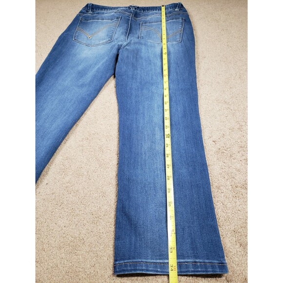 Democracy Ab Solution Women's Jeans Stretch Ankle Elastic Waist Blue Size 8 - Picture 6 of 11